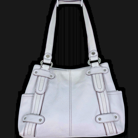 Tignanello Perfect 10 White Leather Purse Shoulder Bag S - Picture 4 of 12